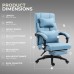 DOWINX Leather Office Chair, Ergonomic PU Gaming Computer Chair with Footrest, Lumbar Support, Swivel Wheels for Home, Office - LS-6653P